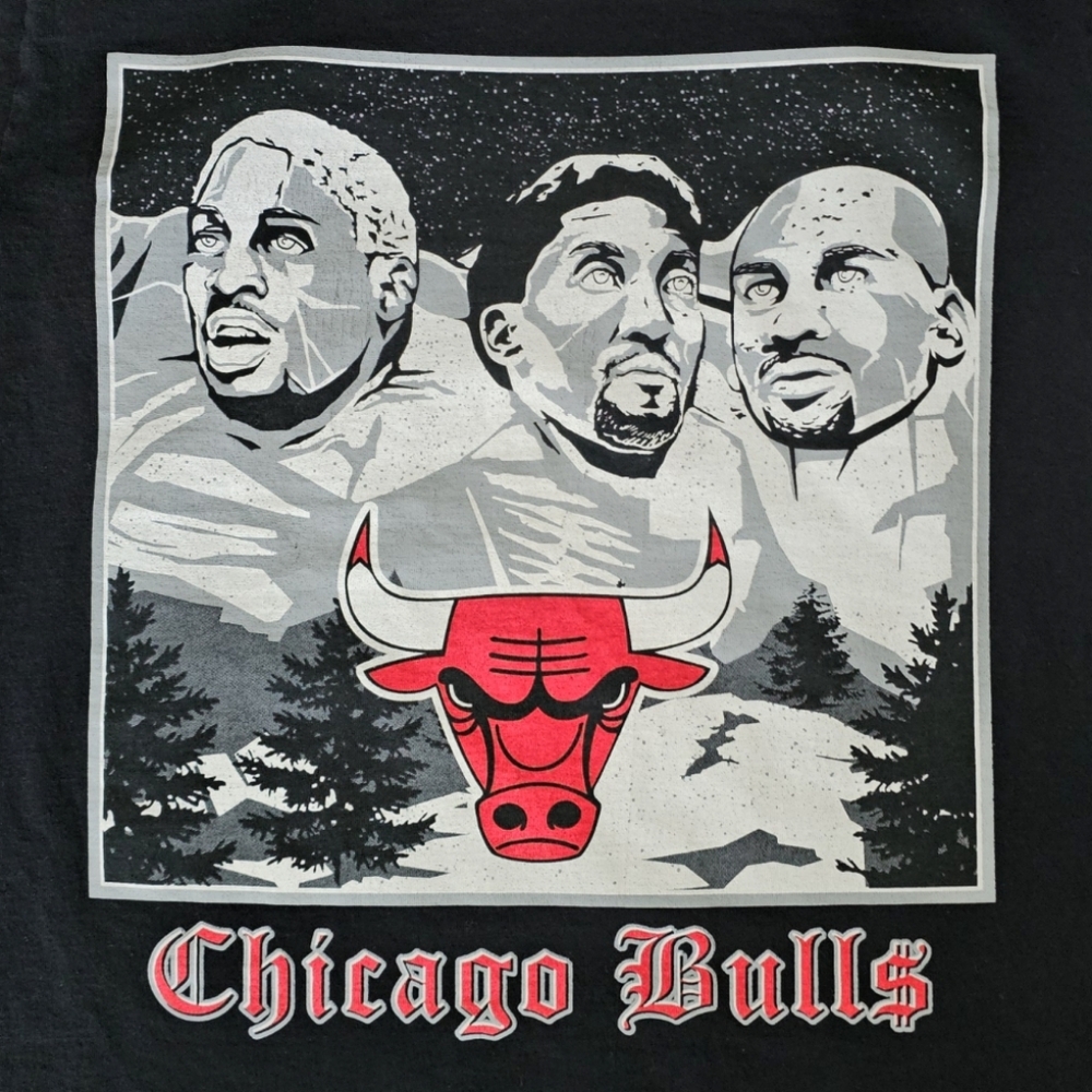 Vintage Chicago Bulls Men's  Mount Rushmore Graphic Tee Size Small - Picture 3 of 6